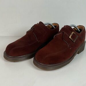 Vintage Dr. Martens Monk Strap Loafers | Suede | Brown | 10 UK | 11 US